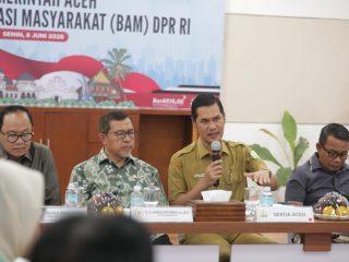 Terima Kunjungan BAM DPR RI, Sekda Aceh Dorong Penyelesaian Tuntas Persoalan Warga Eks Blang Lancang-Rancong